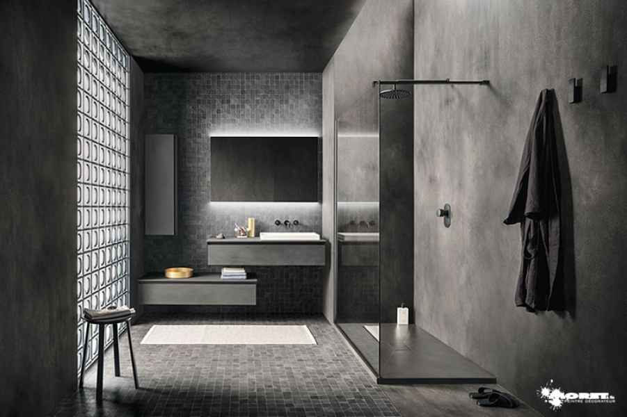 beton cire chaux argil naturel ecologique claylime salle douche artisan peintre decorateur moret