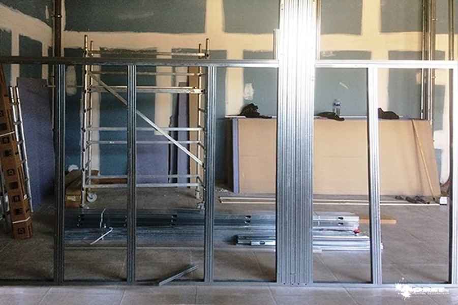 montage cloison agencement bureau artisant decorateur moret