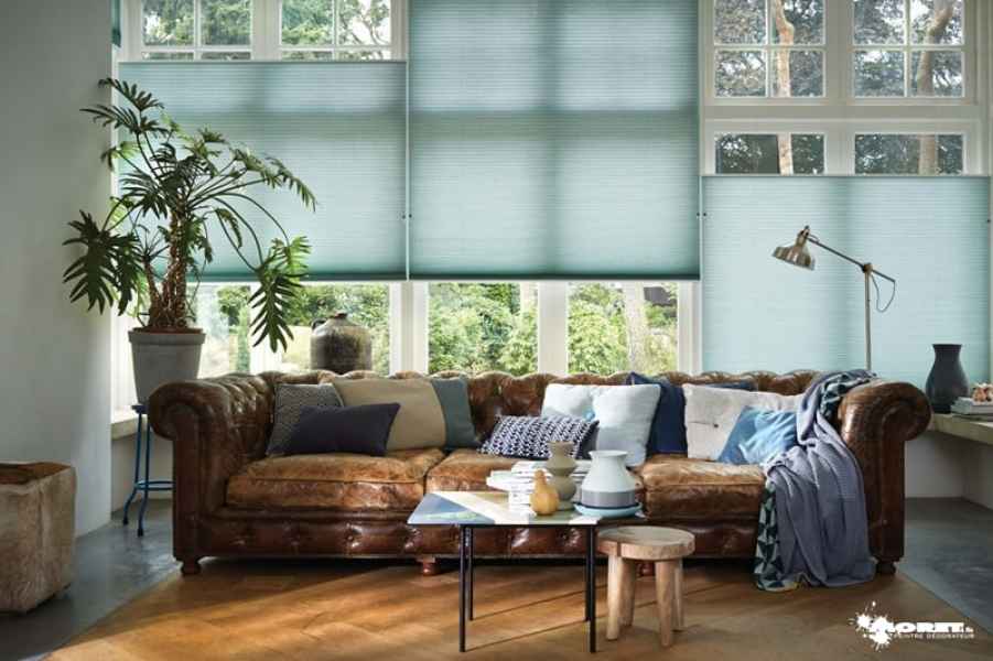 installation store duette luxaflex salon entreprise decorateur interieur moret