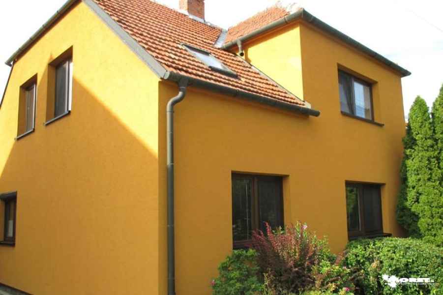 enduit finition facade crepis skap color jaune orange entreprise renovation batiment moret