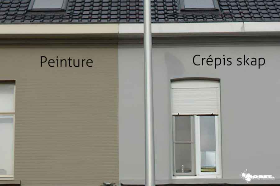 renovation coloration facade difference peinture crepis skap entreprise renovation batiment moret